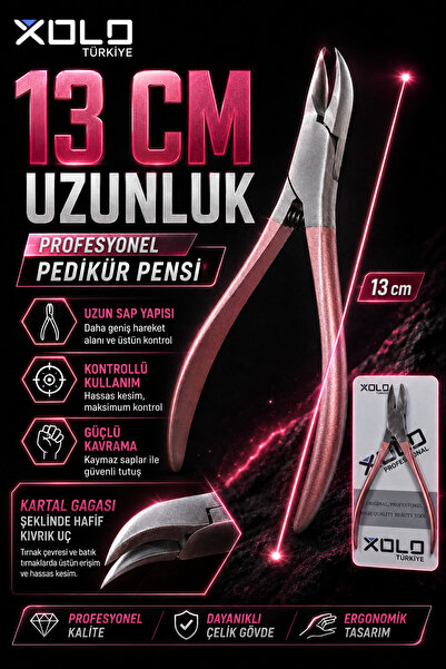 xolo Pedikür Tırnak Makası Çelik Tırnak Et Pensi Manikür Makası Solingen Profesyonel Rose