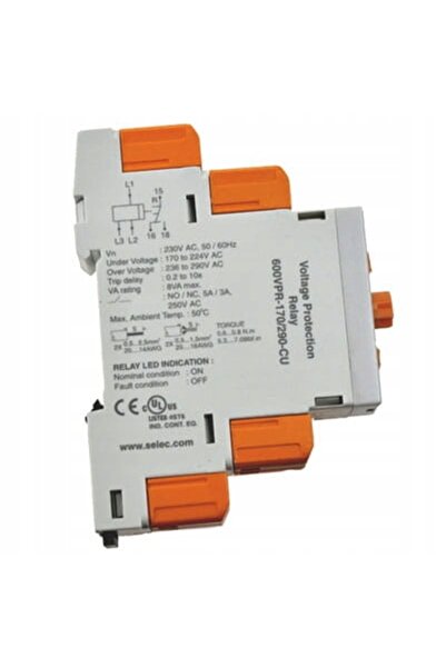 NO BRAND 600VPR 170-290V Releu de monitorizare a tensiunii