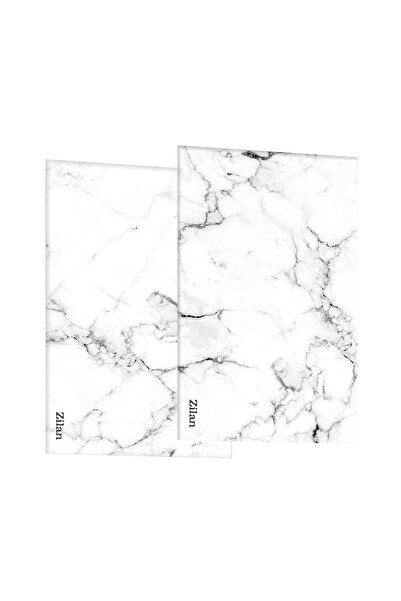 Zilan Tocător din sticlă securizată, set de 2 bucăți, 30x52cm, alb / ZLN4838