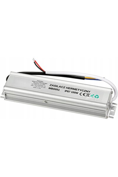 NO BRAND Sursă de alimentare 24V 100W 4.15A impermeabilă pentru bandă LED IP6...