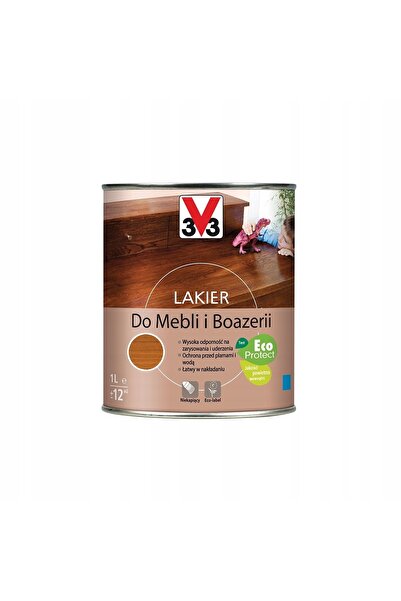 NO BRAND 3V3 Lac acrilic pe bază de apă, ecologic, rezistent, pentru lemn, re...