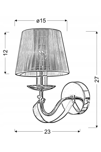 Candellux Aplică de perete DIVA cromată
