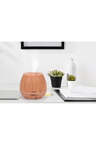 LUND DIFUZOR DE PARFUM ȘI UMIDIFICATOR 500 ml, cu aromă de lemn, LED + teleco...