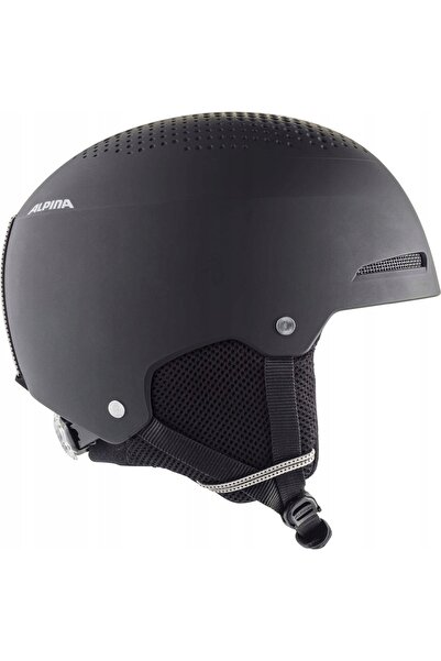 Alpina Casca de schi Zupo 51-55cm Negru Mat Solidă Durabilă