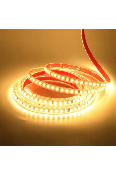 NO BRAND KIT bandă LED SMD 220V 230V 5m 3000K ALB CALD Sursă de alimentare IP...