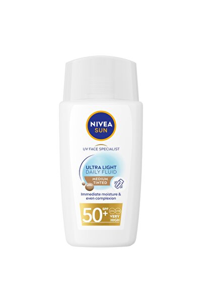 NIVEA Fluid solar de protecție solară pentru față SPF50 - mediu 40ml