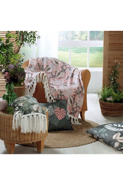 Douceur D'INTERIEUR Față de masă din bumbac roșie 140 x 240 cm