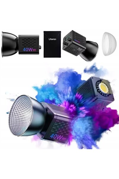 ulanzi Lumină video LED RGB 40W 3400mAh CRI 95, lumină de studio pentru camer...