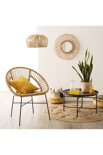 Atmosphera Covor Boho din iută, țesut, cu design etnic, 120cm