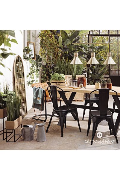 Atmosphera Stropitoare metalică în stil retro, 41.5x18x25 cm