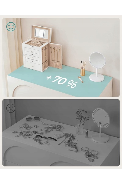 SONGMICS Cutie de bijuterii, cutie, dulap, GLAMOUR