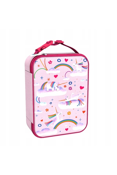 NO BRAND ION8 GEANTĂ TERMOIZOLANTĂ PENTRU PRÂNZ ȘI STICLA, CU UNICORN ȘI CURC...