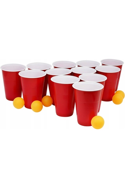 NO BRAND BEER PONG JOC BEER PONG 24 CUPE 24 MINGI SET DE JOC