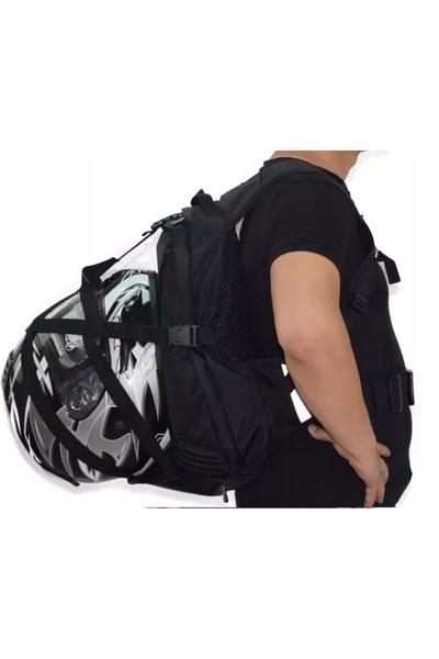 NO BRAND Rucsac moto pentru laptop, cască, impermeabil, negru, rezistent