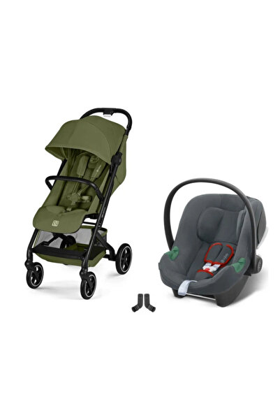 Cybex Beezy Travel Sistem | Moss Green & Aton Steel Grey