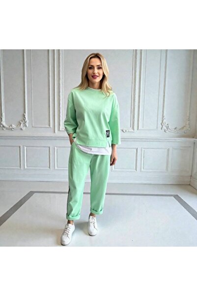 Azara Compleu din bumbac Larissa - Verde