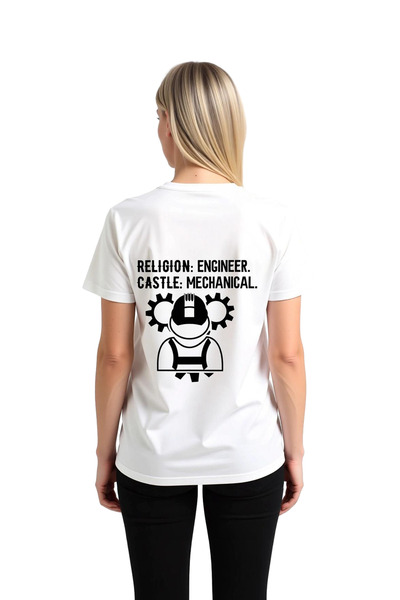 PayBuy Women's Engineering Mechanical Design Printed Short Sleeve T-Shirt 100...