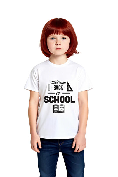 PayBuy Children's Welcome Back to School Printed T-Shirt Short Sleeve Round N...