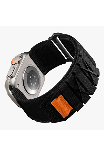 kılıfbenim Apple Watch Uyumlu Askeri Outdoor Naylon Spor Kordon Çapraz Bağcık...