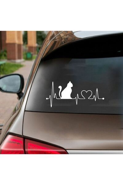 Hediyeni Al Cat Heart Rhythm Vehicle, Car, Auto, Motorcycle, Helmet, Laptop, ...