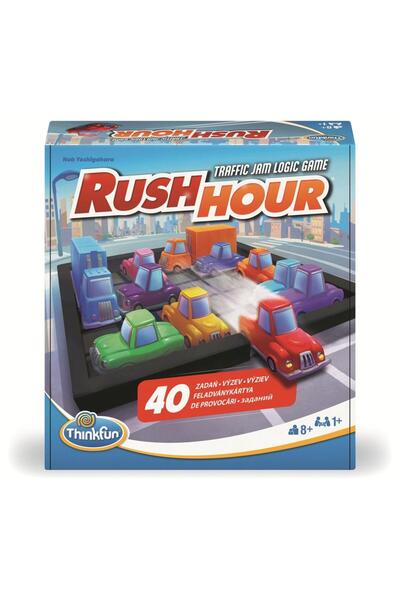 ThinkFun Rush Hour Logic Game, 1 Player, 8+