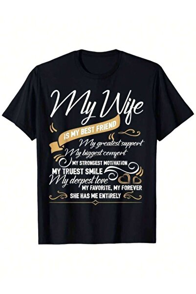 21JNRY Men's White Retro Is My Best Friend T-Shirt - Funny Marriage Gift With...