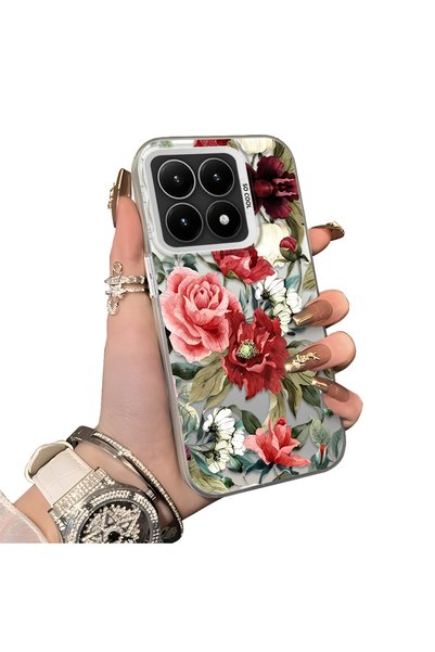 ucuc Xiaomi Mi 15t Compatible Hard Acrylic Back Silicone Edge Lens Protection...