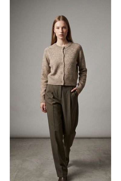 fujya Soft Textured Basic Sweater Cardigan
