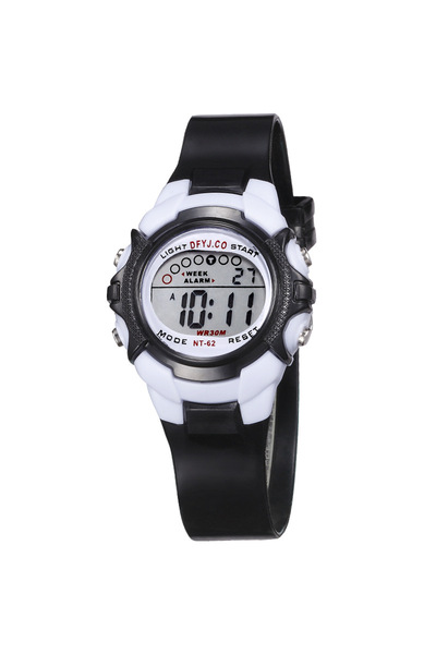 choice2 Black Digital Kids Watch 7-colors LED Waterproof Child Watch Sport Si...
