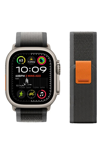 Choice10 42mm-44mm-45mm-49mm Black-Gray 1 trail loop For watch ultra 2 Band 4...