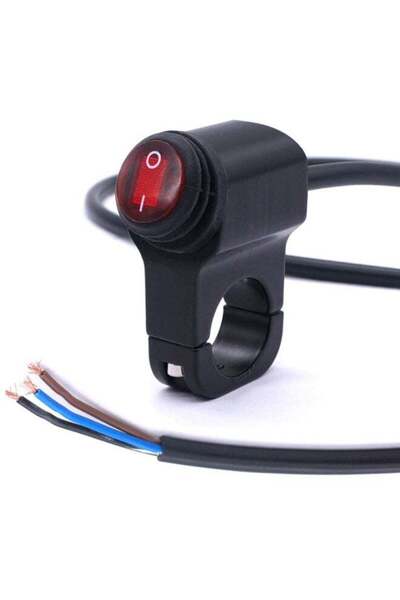 HXD Zoomlion Motorcycle Handlebar Rocker Switch with LED Indicator, 22mm | Wa...