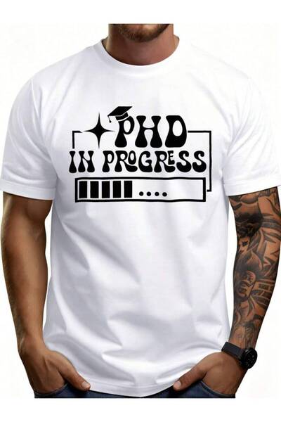 23ERVA Men's% Cotton Graphic-Shirt - Retro Funny Thesis, Soft Breathable Shor...