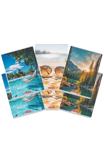 Herlitz Caiet A4 60 file, hartie 70g/mp FSC mix, velin, Relax Mode, diverse m...