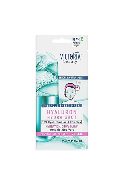 Victoria Beauty Hyaluron Hydra Shot Θαυματουργή Μάσκα Φύλλου Προσώπου με Υαλο...
