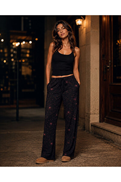 Derya Kurşun Pants with Pockets and Elastic Waistband 0573-08