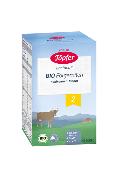 Töpfer Topfer Bio 2 Lactana мляко на прах, 600 г, от 6 месеца
