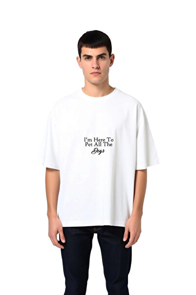 PayBuy Men's Oversize Printed T-Shirt with Graphic Design That Explores Dog L...