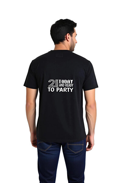 PayBuy 21 Years Old Ready for the Party Design Printed Men's T-Shirt