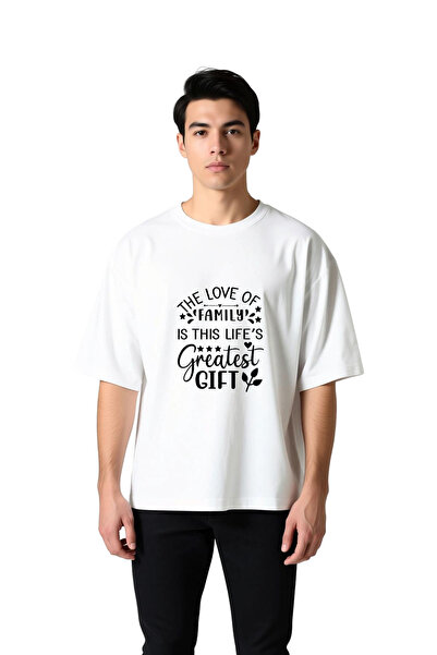 PayBuy Men's Oversize T-Shirt Family Love Is Life's Greatest Gift Printed Rel...
