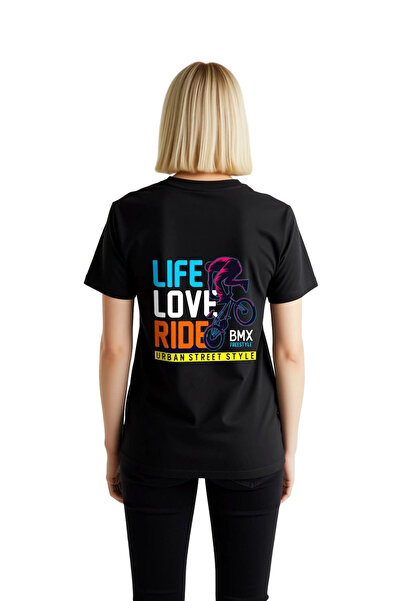 PayBuy Women's Graphic Printed Bmx Freestyle Cycling T-Shirt Relaxed Fit Casu...