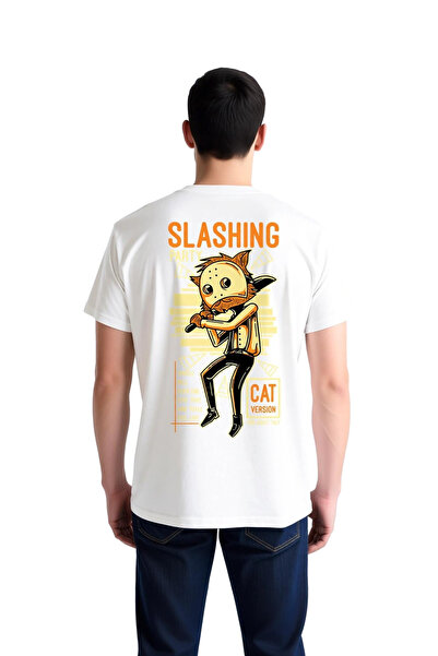PayBuy Party Cat Design Printed Men's T-Shirt for Adults