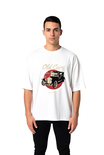 PayBuy Ανδρικό μπλουζάκι Oversize Classic Automobile Print King of the Road R...