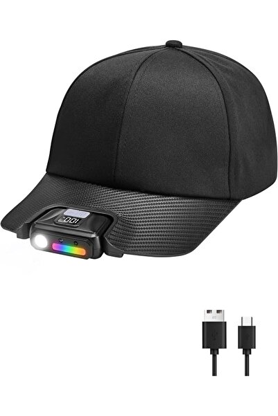 Generic LED Lighted Baseball Cap with Rechargeable Headlamp, Hands Free Flash...