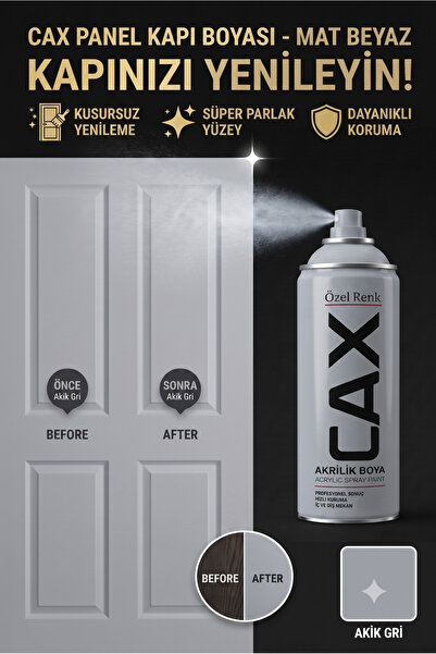caxcolors CAX Panel Kapı Boyası - Akrilik Boya Ahşap Ve MDF Kapı Yenileme Boyası