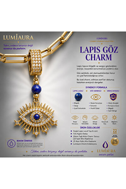 LUMİAAURA SYNERGY CHARMLARI - ALTIN KAPLAMA-KLİPSLİ