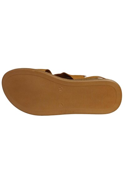 Kuum K8623104 Sandale casual pentru femei, din piele naturală, cu talpă cu aspect de iută