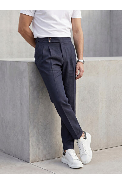 BASEL.CO Savior of Summer Stylish Linen Old Money Trousers