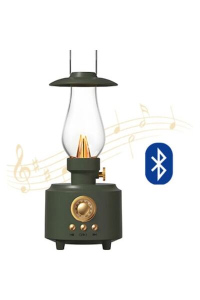 Colon Radio stil felinar cu gaz, lampă LED decorativă retro, radio și player ...
