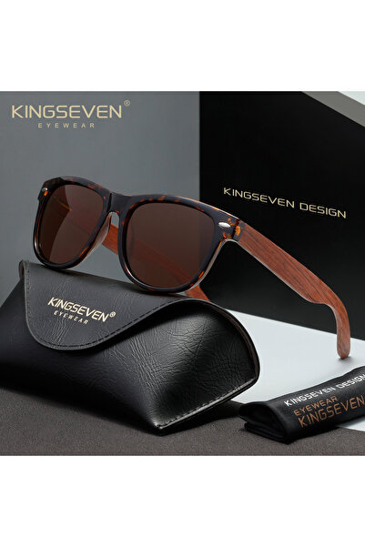 Choice Brown KINGSEVEN Retro Sunglasses For Men Polarized UV400 High Quality ...