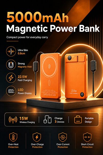 Generic Brand هذا الشاحن المحمول بسعة 5000 مللي أمبير يدعم الشحن السريع بقوة ...